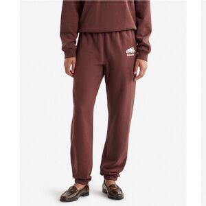 Roots Brown Sweat Set in Size M